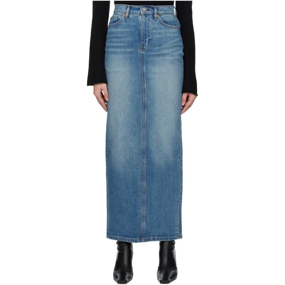 Reformation Blue Daria Denim Maxi Skirt in Merritt